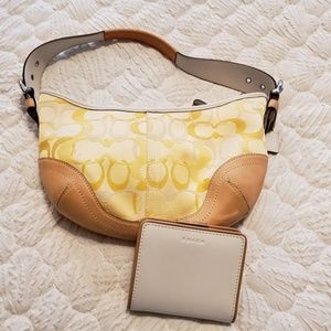 Coach Signature Small Hobo Soho Bag w Wallet